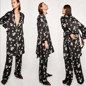 Zara floral tunic pants set